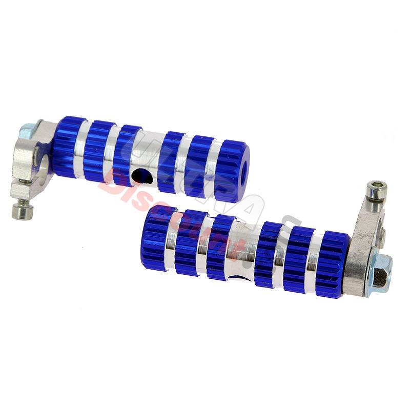 Pedane poggiapiedi in alluminio TAF02 (blu), Ricambi Pocket Blata MT4