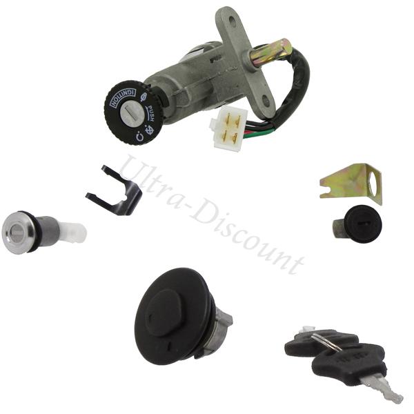 Blocchetto accensione completo per scooter Baotian BT49QT-11 (tipo 1), Ricambi Baotian BT49QT-11