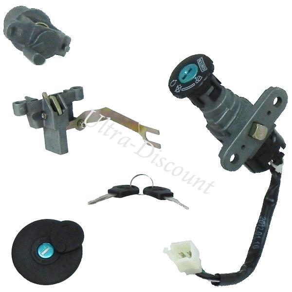 Blocchetto accensione completo per scooter Baotian BT49QT-11 (tipo 2), Ricambi Baotian BT49QT-11 Blocchetto accensione completo per scooter Baotian BT49QT-11 (tipo 2), Ricambi Baotian BT49QT-11