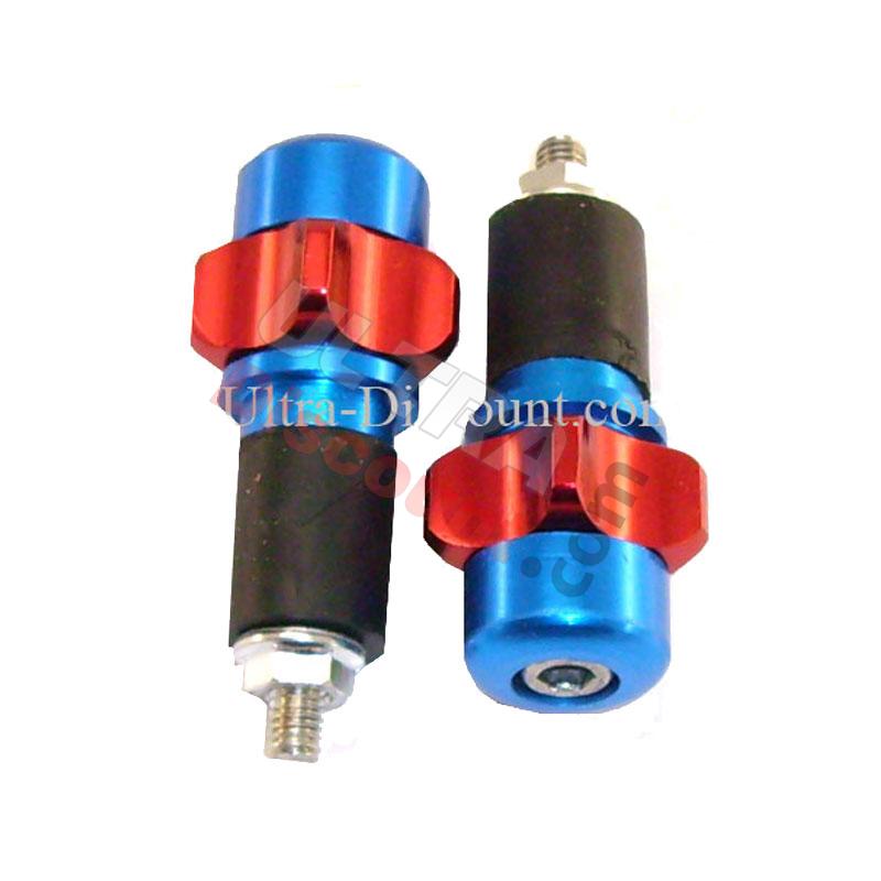 Tappi protezione maniglia Rosso-Blu foncé (tipo 2), Ricambi quad Bashan 250cc BS250S11