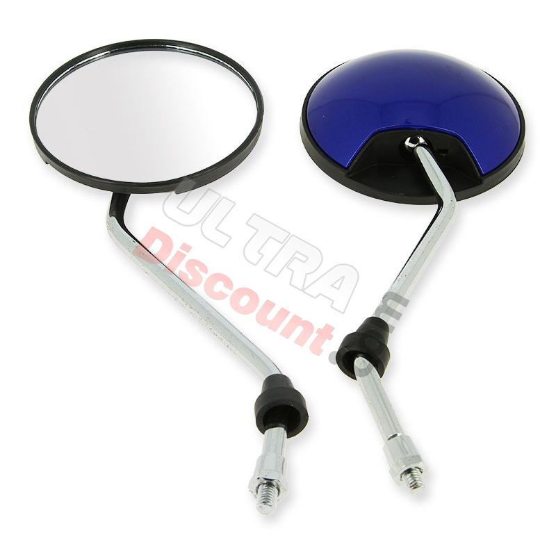 Lotto Specchietto retrovisore per Citycoco - Blu Metalizzato, Ricambi Citycoco