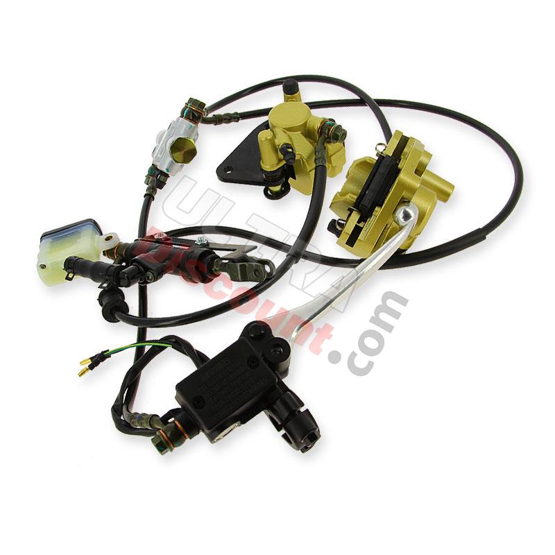 Kit completo freni idraulici per Skyteam Skymax 125cc (Euro 4 e Euro 5), Ricambi Dax Skymax Kit completo freni idraulici per Skyteam Skymax 125cc (Euro 4 e Euro 5), Ricambi Dax Skymax