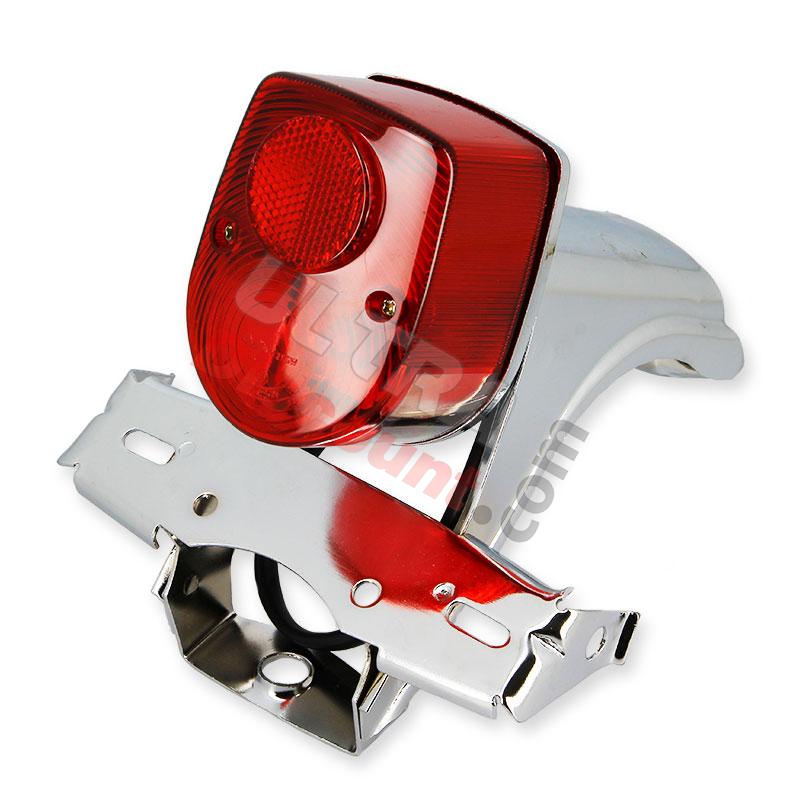 Faro posteriore Tuning per Dax Skyteam Chrome - rosso, Ricambi Dax Skymax Faro posteriore Tuning per Dax Skyteam Chrome - rosso, Ricambi Dax Skymax