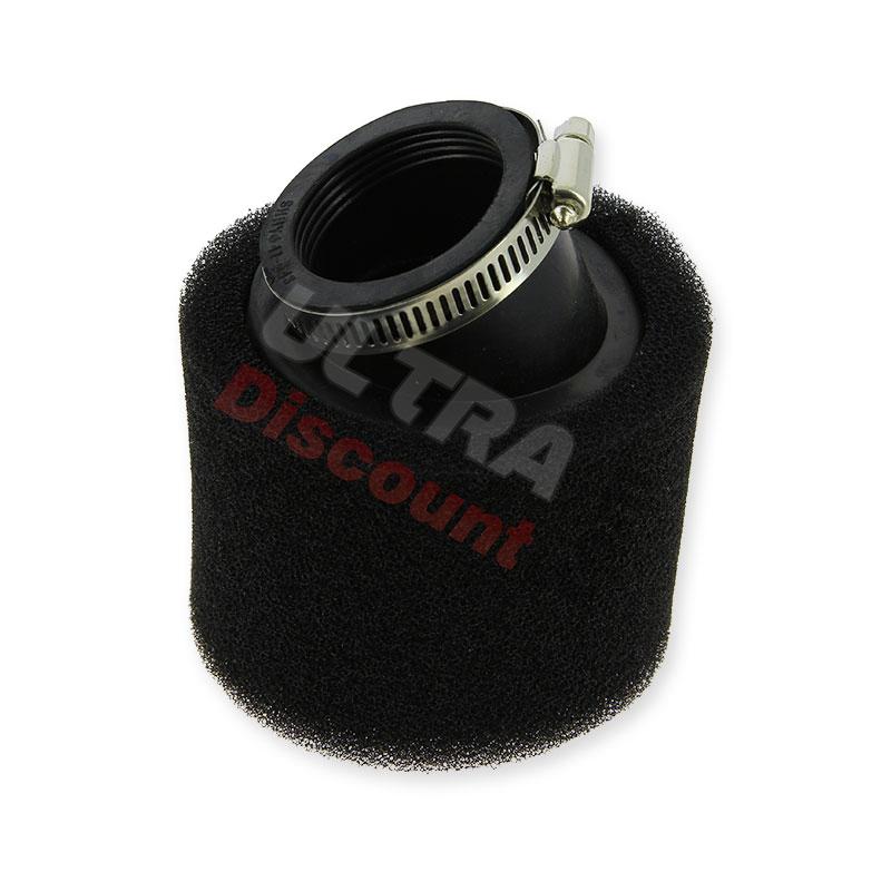 Filtro aria in schiuma a doppio angolo Nero (41-43mm), Ricambi Pit Bike