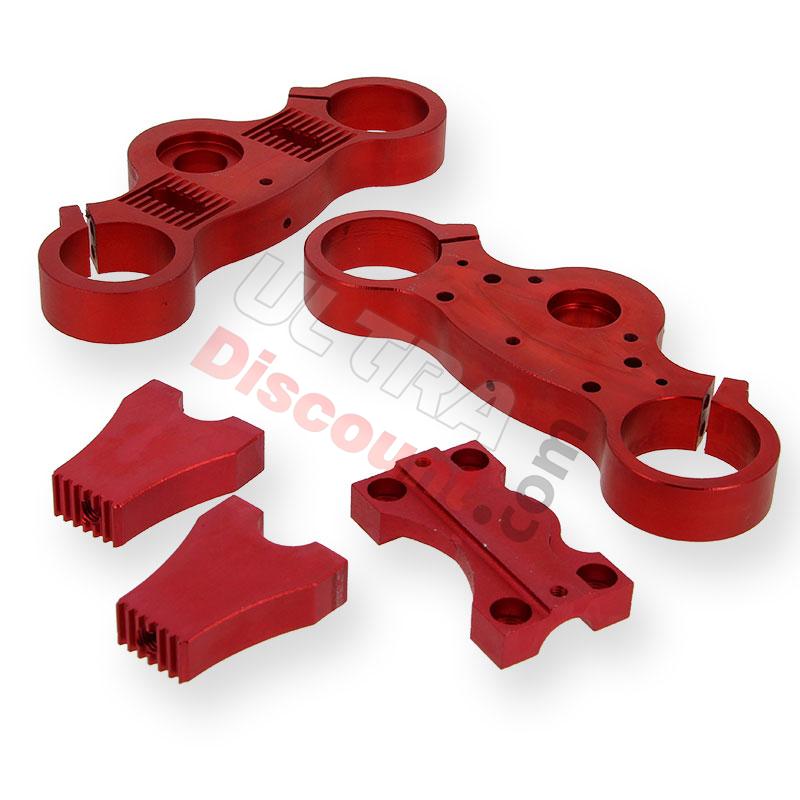Testa forcella per Pit Bike Tuning (rossa), Ricambi Pit Bike