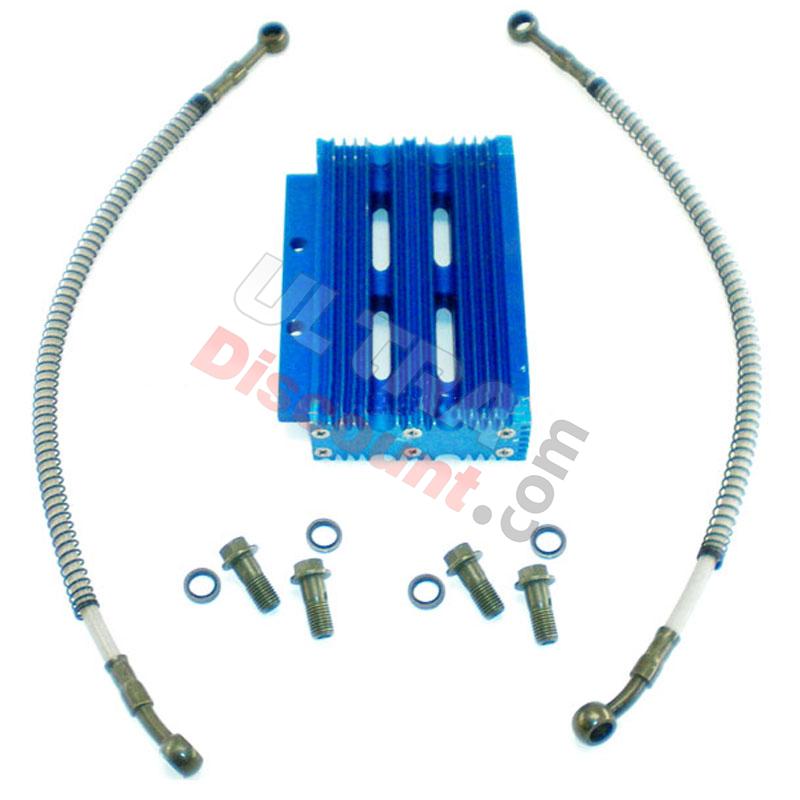 Radiatore olio per Pit Bike (tipo 1, blu), Ricambi Pit Bike