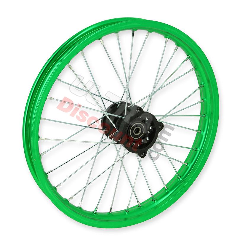 Cerchio anteriore 17'' per Pit Bike AGB30 (verde), Ricambi Pit Bike Cerchio anteriore 17'' per Pit Bike AGB30 (verde), Ricambi Pit Bike