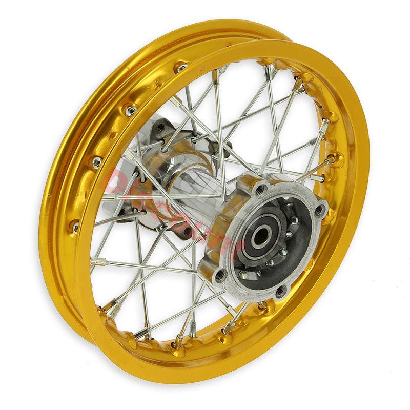 Cerchio posteriore per Pit Bike (1.40 x 10'', Tipo 1, oro), Ricambi Pit Bike Cerchio posteriore per Pit Bike (1.40 x 10'', Tipo 1, oro), Ricambi Pit Bike