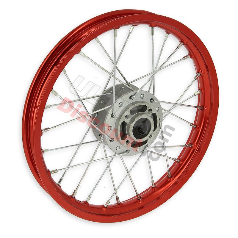 Cerchio anteriore 14'' per Pit Bike AGB27 (tipo 1, rosso), Ricambi Pit Bike