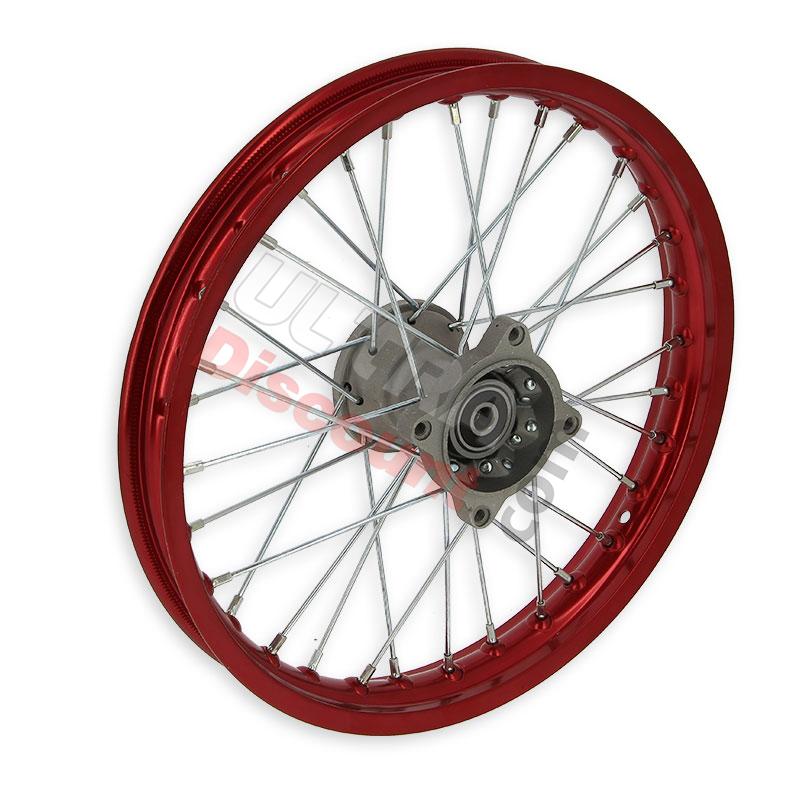Cerchio anteriore 14'' per Pit Bike AGB30 (Ø12mm, tipo 4) Rosso, Ricambi Pit Bike Cerchio anteriore 14'' per Pit Bike AGB30 (Ø12mm, tipo 4) Rosso, Ricambi Pit Bike