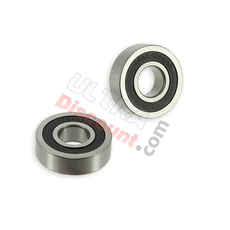 Coppia di cuscinetti per ruota Ø15/37 per Pit Bike, Ricambi Pit Bike
