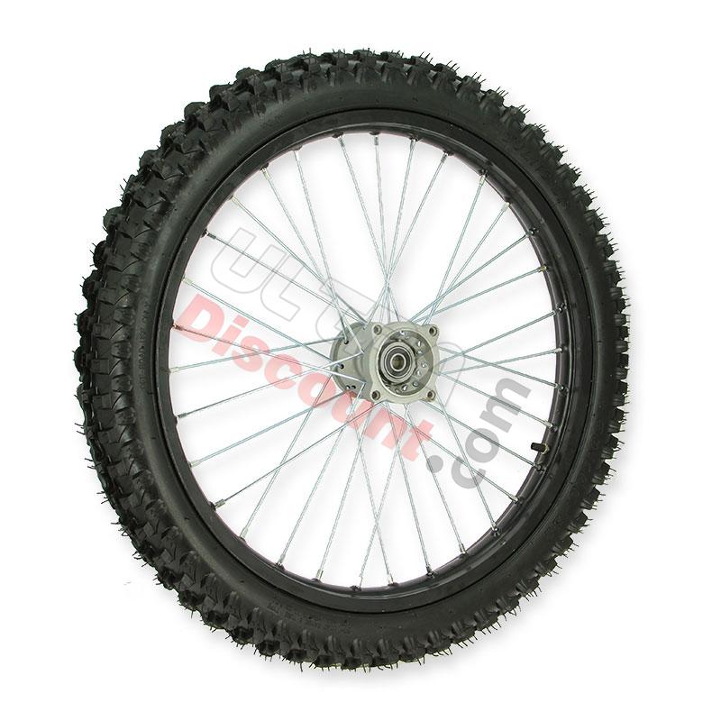 Ruota anteriore 21'' per Pit Bike AGB30 - Nero, Ricambi Pit Bike