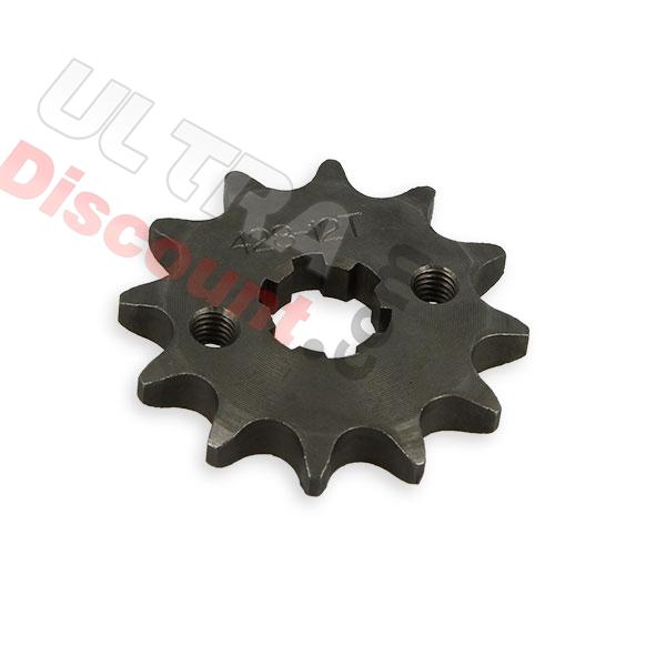 Pignone rinforzato a 12 denti Per Pit Bike (428 : Ø:17mm), Ricambi Pit Bike