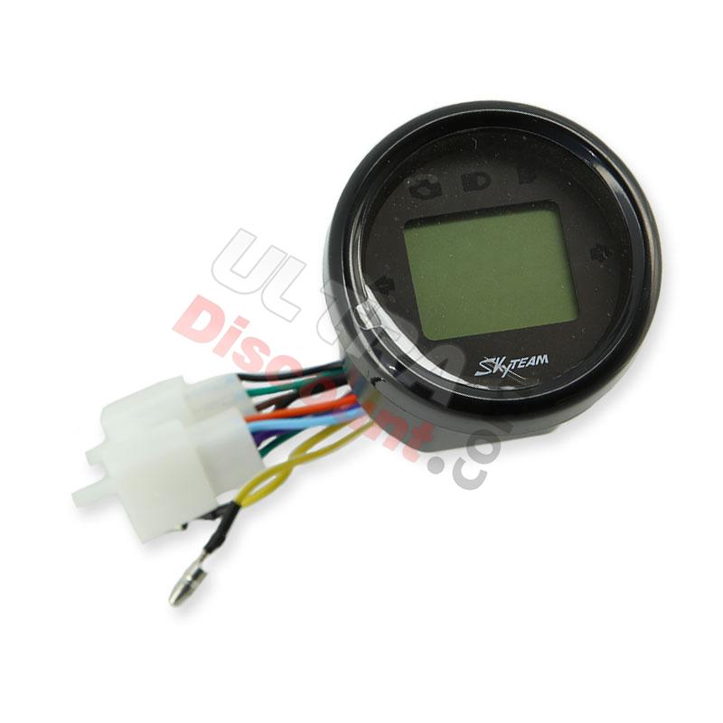Tachimetro LCD per Monkey-Gorilla Skyteam 50-125cc Euro4 (ruote 10), Ricambi Monkey - Gorilla Tachimetro LCD per Monkey-Gorilla Skyteam 50-125cc Euro4 (ruote 10), Ricambi Monkey - Gorilla