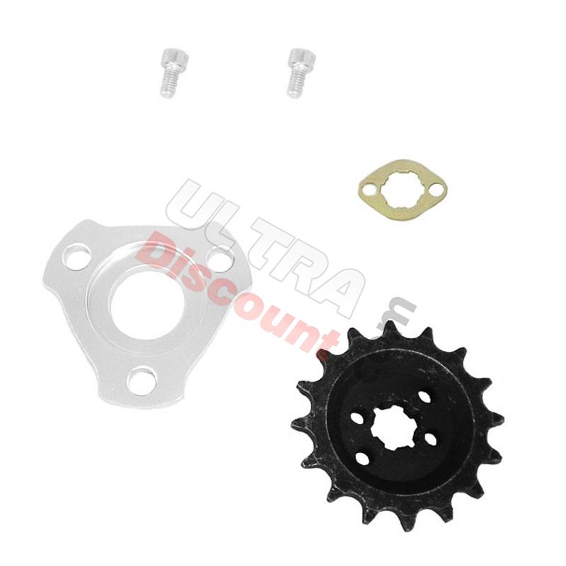 Pignone disassato + distanziale posteriore per Monkey-Gorilla (16 denti, 7mm), Ricambi Monkey - Gorilla Pignone disassato + distanziale posteriore per Monkey-Gorilla (16 denti, 7mm), Ricambi Monkey - Gorilla
