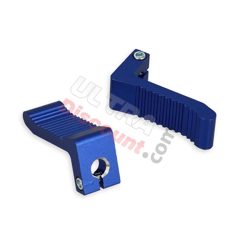 Pedane poggiapiedi in alluminio (blu), Ricambi Mini Moto