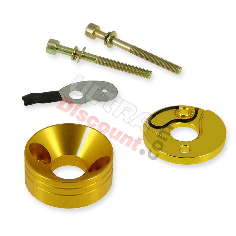 Adattatore per filtro aria di 30 mm + starter integrato (Oro), Ricambi Mini Moto
