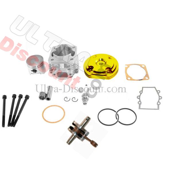 Kit 53cc 4 transferts + albero motore asse 10 mm (tipo B, oro), Ricambi Mini Moto Kit 53cc 4 transferts + albero motore asse 10 mm (tipo B, oro), Ricambi Mini Moto