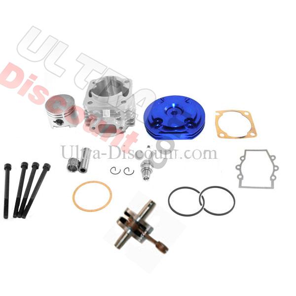 Kit 53cc 4 transferts + albero motore asse 10 mm (tipo B, blu), Ricambi Mini Moto Kit 53cc 4 transferts + albero motore asse 10 mm (tipo B, blu), Ricambi Mini Moto