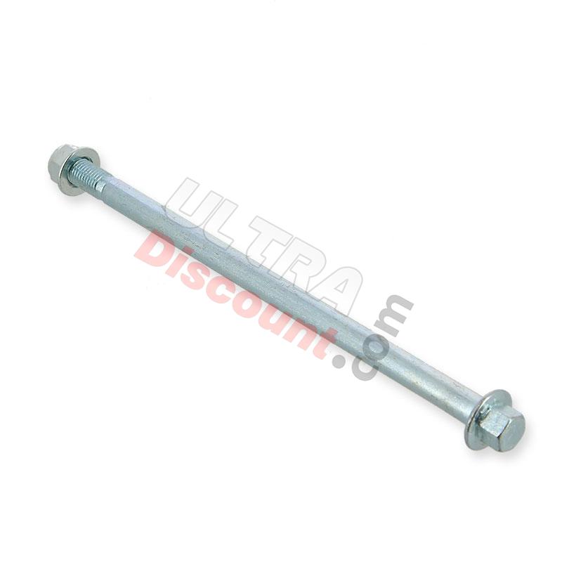 Asse ruota anteriore + dadi per mini moto MT4 (190 mm) typo2, Ricambi Pocket Blata MT4