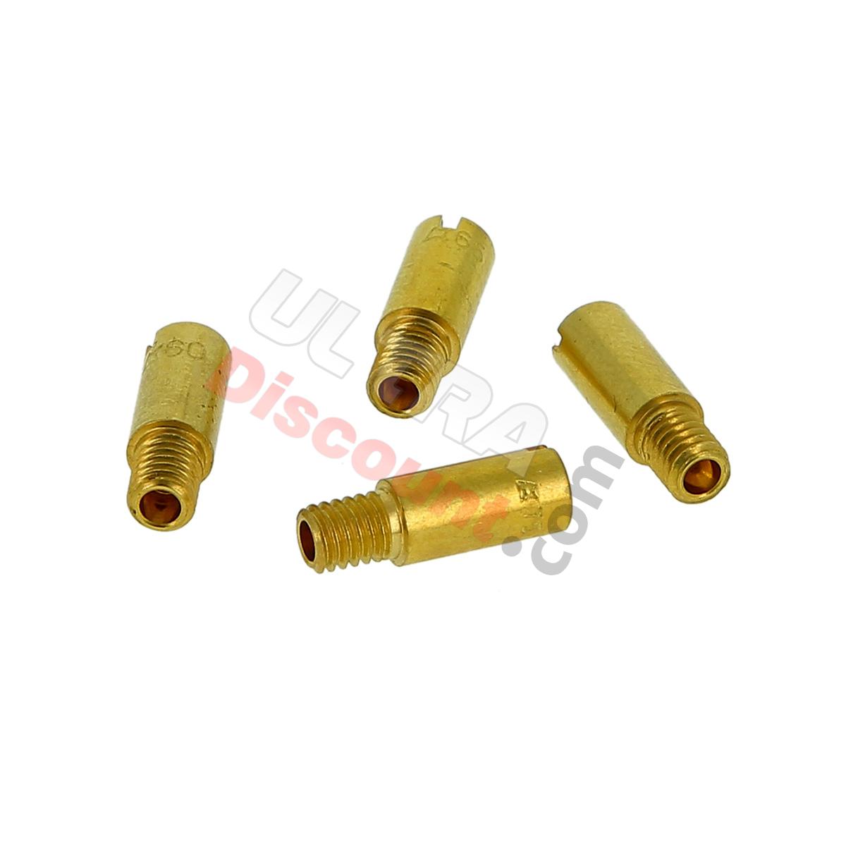 Lotto di 4 getti per carburatore di serie di mini moto cross, Ricambi Mini moto cross
