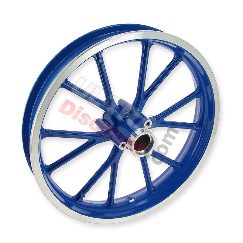 Cerchio posteriore Blu per mini moto cross (10'', tipo 2), Ricambi Dirt Nitro