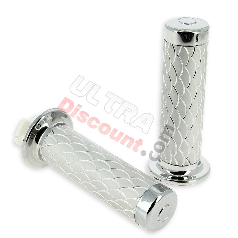 Manopole squamate (argento), Ricambi Mini moto cross