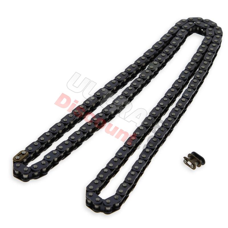 Catena rinforzata 74 Grandi Maglie (tipo TF8), Ricambi Mini moto cross Catena rinforzata 74 Grandi Maglie (tipo TF8), Ricambi Mini moto cross