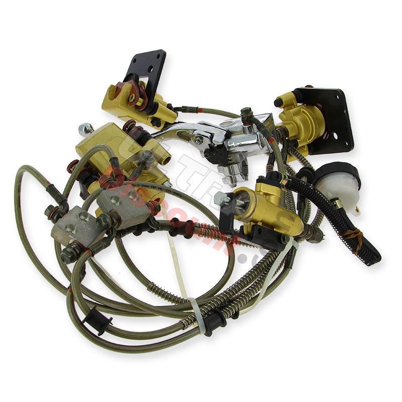 Kit completo freni idraulici per Quad Spy Racing 250 F1, Ricambi Quad SPY250F1 Kit completo freni idraulici per Quad Spy Racing 250 F1, Ricambi Quad SPY250F1