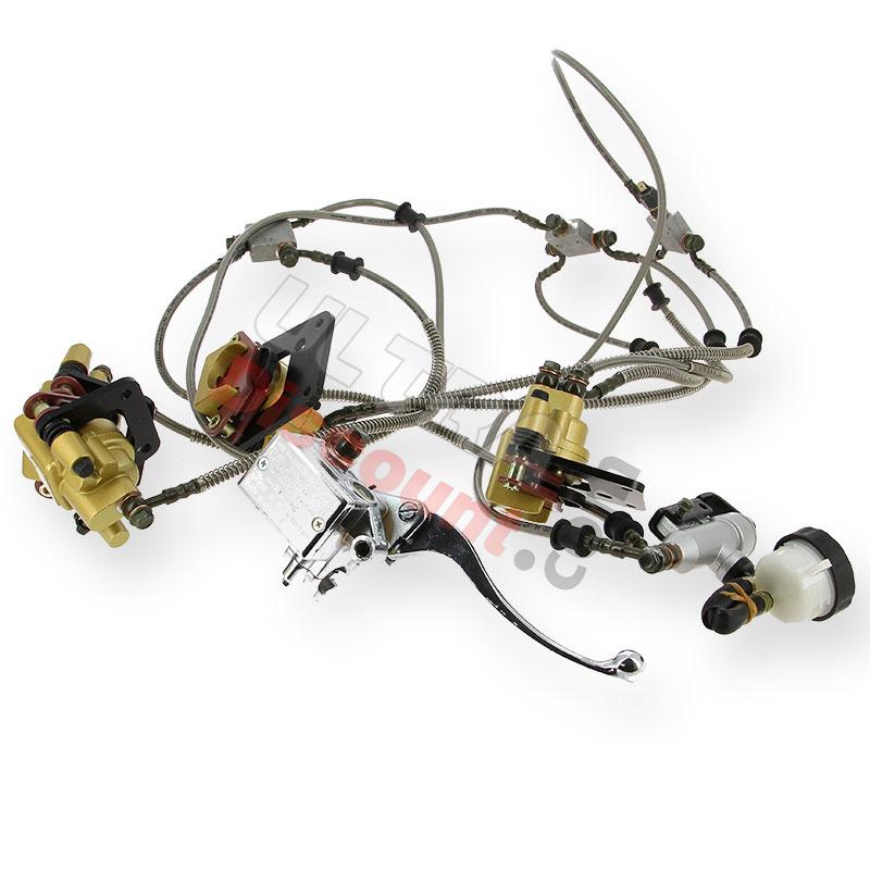 Kit completo freni idraulici per Quad Spy Racing 350cc F3, Ricambi Quad SPY350F3 Kit completo freni idraulici per Quad Spy Racing 350cc F3, Ricambi Quad SPY350F3