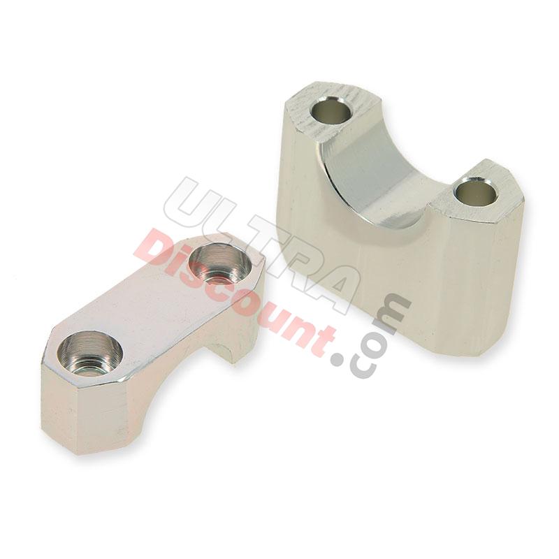 Supporto manubrio per Spy Racing 350F1 (Silver), Ricambi Quad SPY350F1