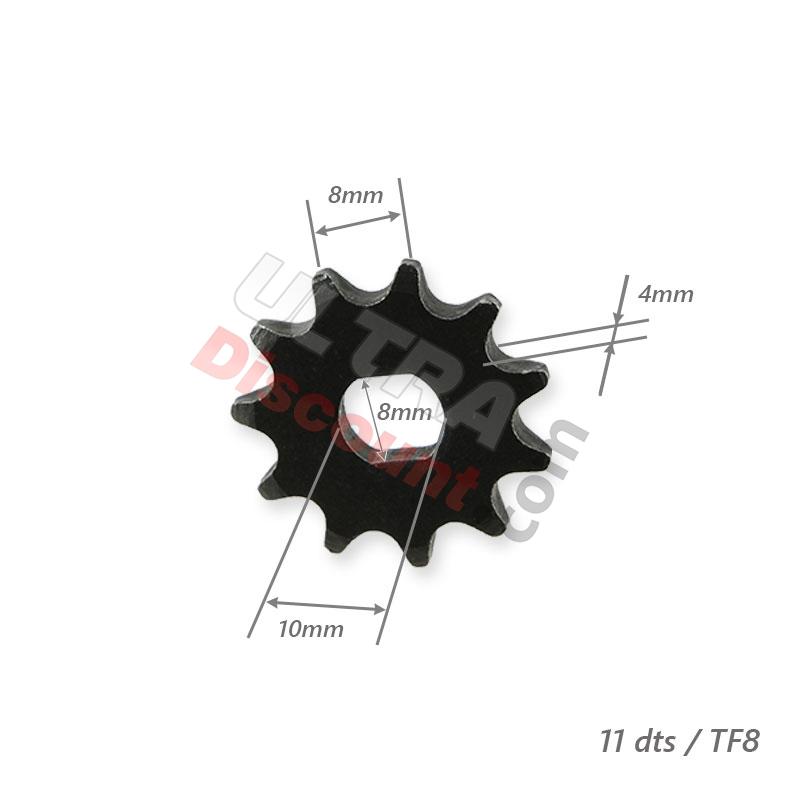 Pignone 11 denti per quad motore elettrico, Ricambi ATV elettrici CRZ
