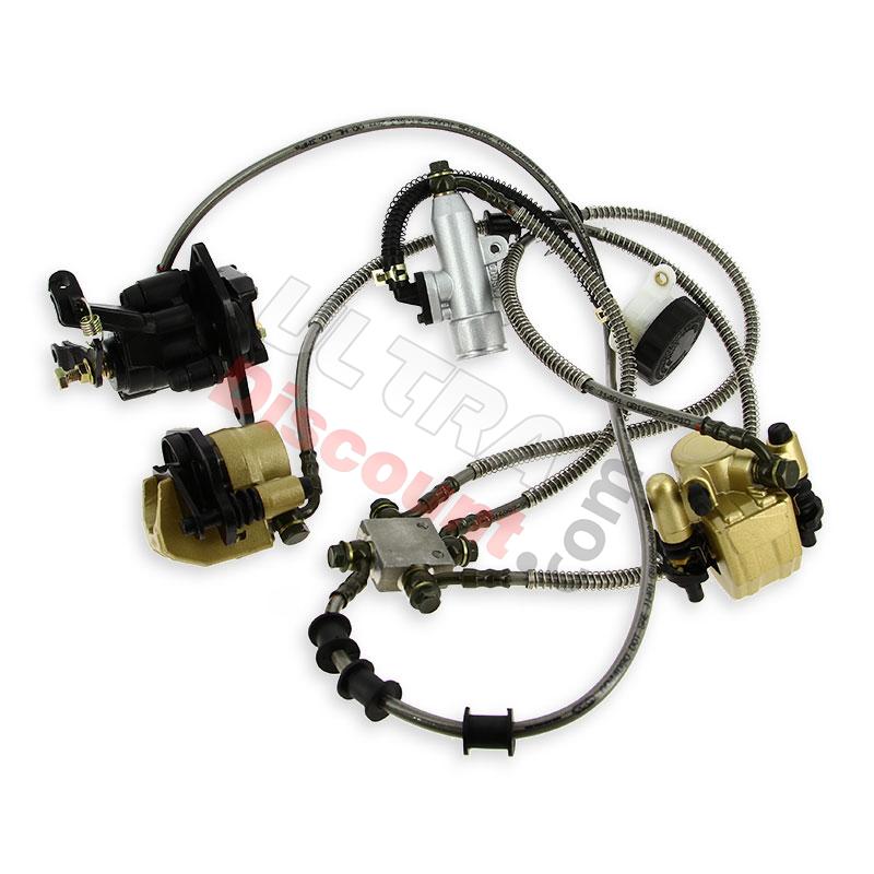 Kit completo freni idraulici per Quad Shineray 200cc STIIE - STIIE-B, Ricambi Shineray 200STIIE e STIIEB