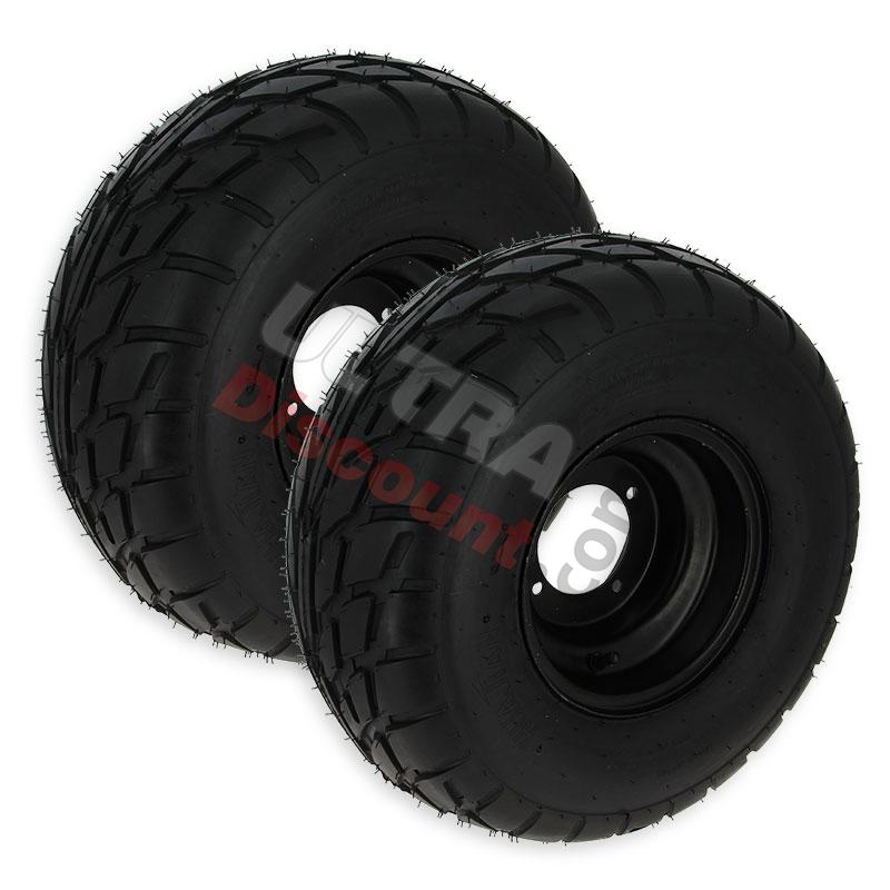 Coppia di ruote posteriori per quad shineray 200cc STIIE-B, Ricambi Shineray 200STIIE e STIIEB
