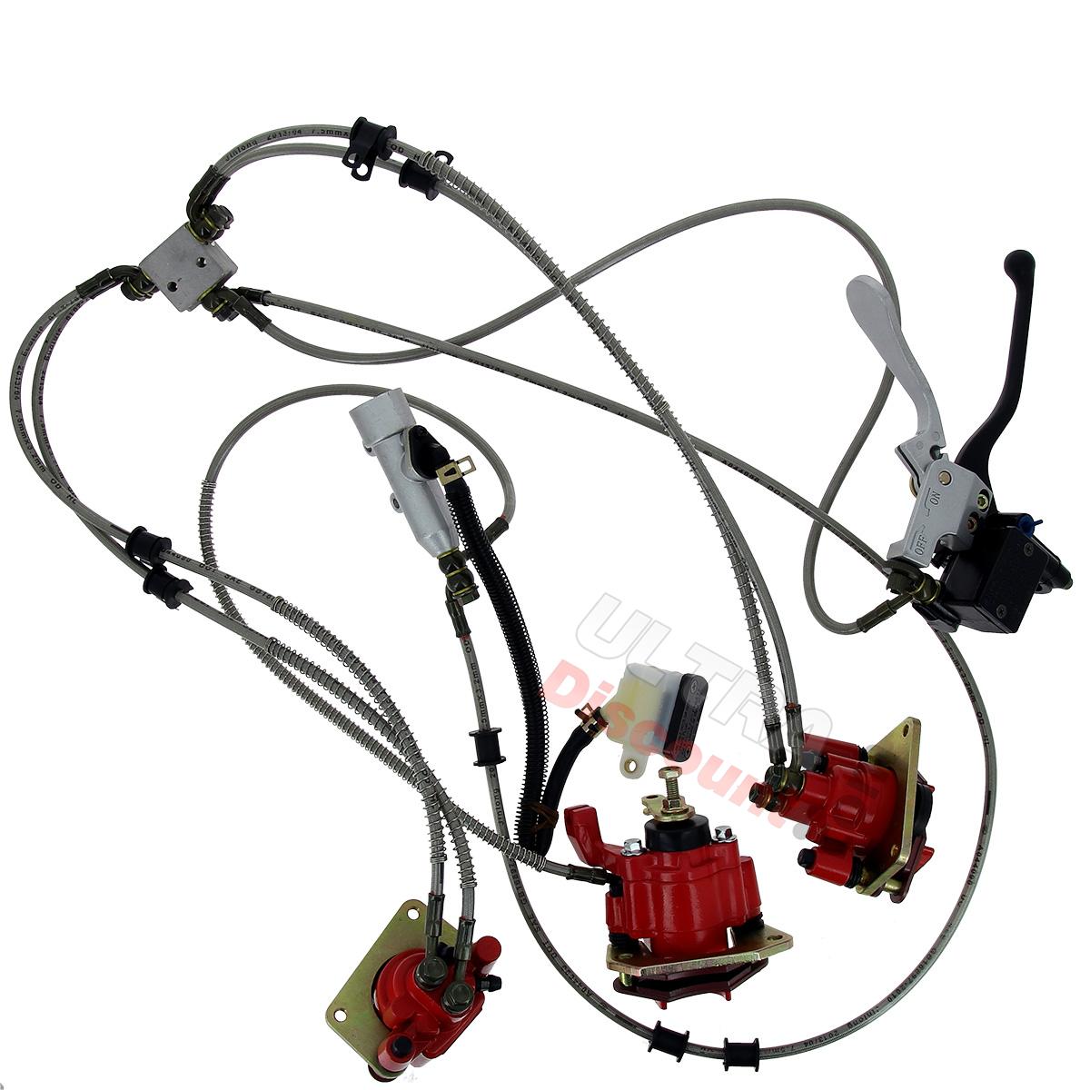 Kit completo freni idraulici per Quad Shineray 250cc ST-9C, Pezzi Quad Shineray 250 ST9C