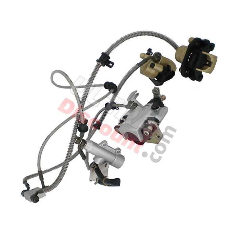 Kit completo freni idraulici per Quad Shineray 300ST-4E, Ricambi Quad Shineray 300 Kit completo freni idraulici per Quad Shineray 300ST-4E, Ricambi Quad Shineray 300