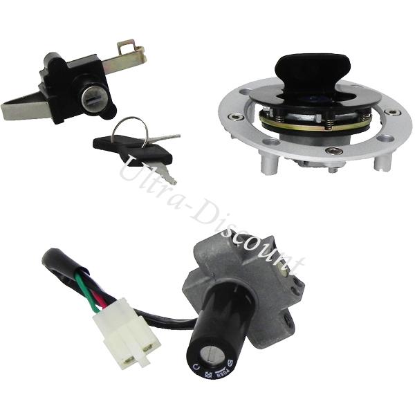 Blocchetto accensione + tappo serbatoio per Quad Shineray 350cc (XY350ST-2E), Ricambi Quad Shineray 350cc