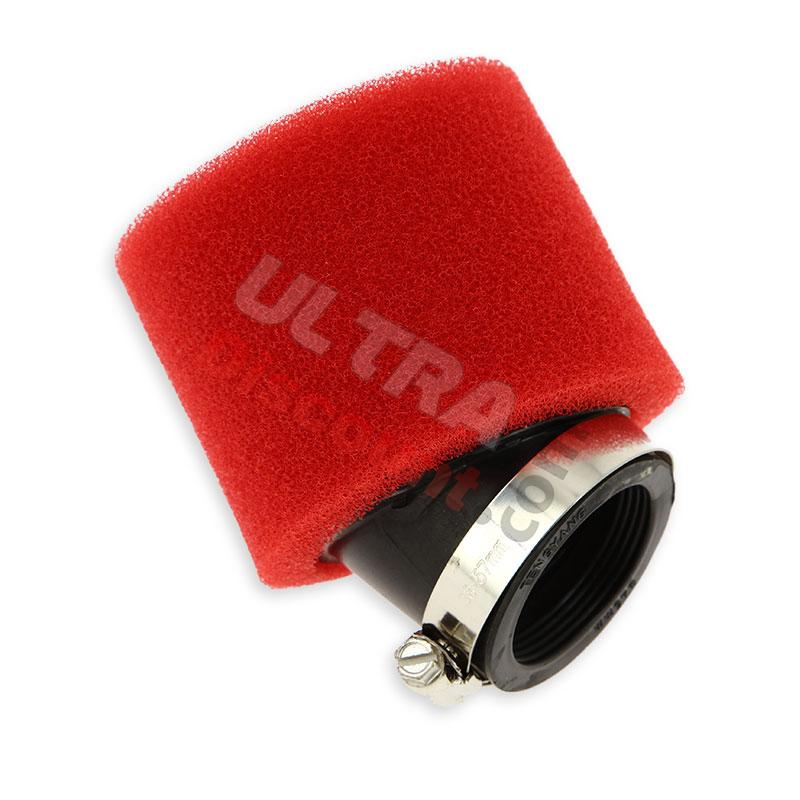 Filtro aria doppia spugna rosso 40mm, Ricambi pocket supermoto