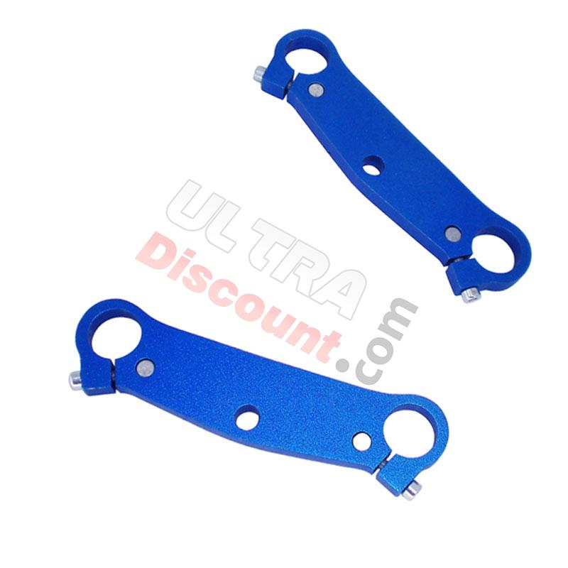 Coppia di teste forcella per mini Replica R1 (blu), Ricambi Pocket replica R1