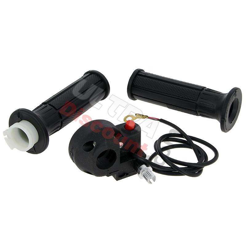 Manopola acceleratore con interruttore spegnimento per Mini supermotard , Ricambi pocket supermoto