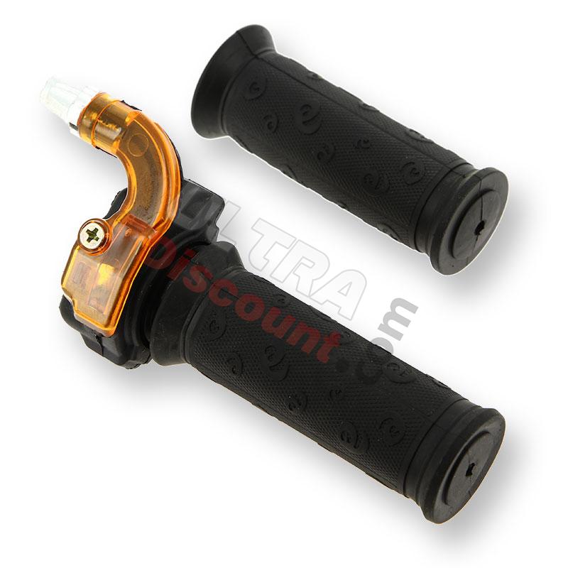Manopola acceleratore rapida di alta qualità rosso-nera, Ricambi pocket supermoto