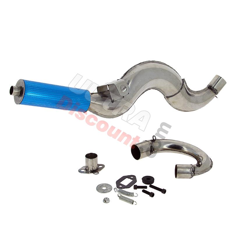 Marmitta per mini moto Racing R1 (Blu), Ricambi pocket supermoto