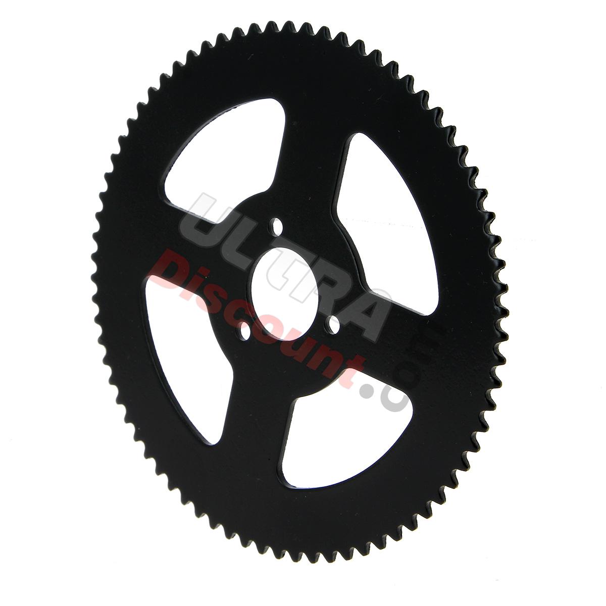Corona rinforzata a 74 denti (passo piccolo), Ricambi pocket supermoto