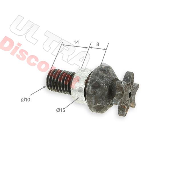 Pignone rinforzato 6 denti per mini moto a passo Americano catena TF8 10mm, Ricambi pocket supermoto