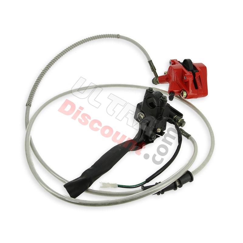Freno posteriore completo per scooter Baotian BT49QT-12 (tipo 2), Ricambi Baotian BT49QT-12