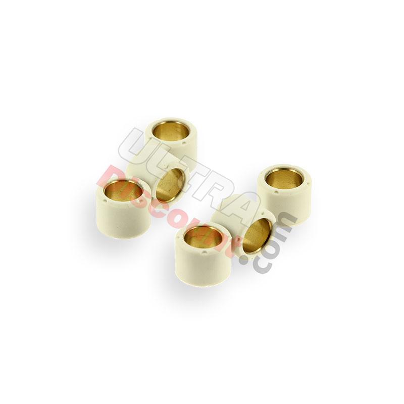 Lotto di 6 rulli per variatore per scooter Baotian 50cc 4 tempi (5g), Ricambi Baotian BT49QT-12