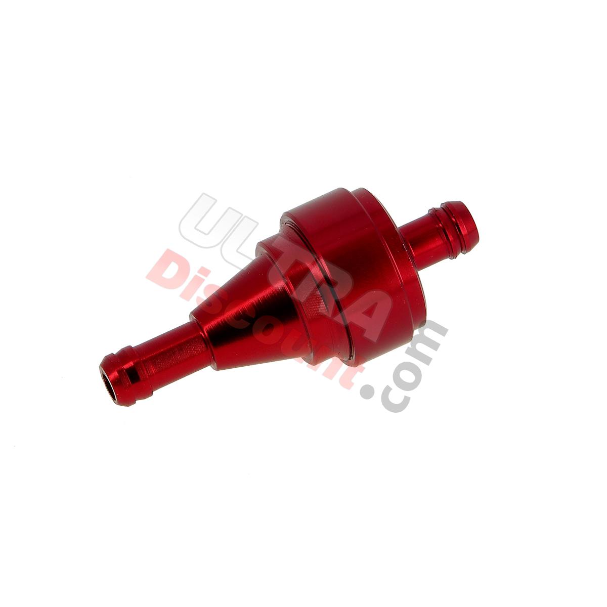 Filtro smontabile benzina Alta Qualità (tipo 1) Rosso, Ricambi mini quad