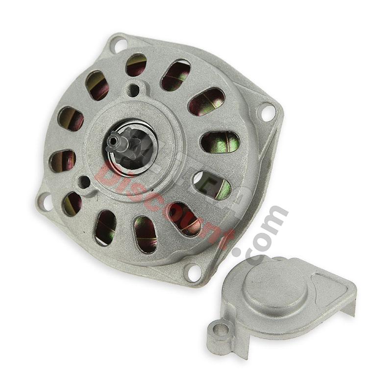 Campana frizione + coperchio + pignone a 6 denti typo2, Ricambi mini quad