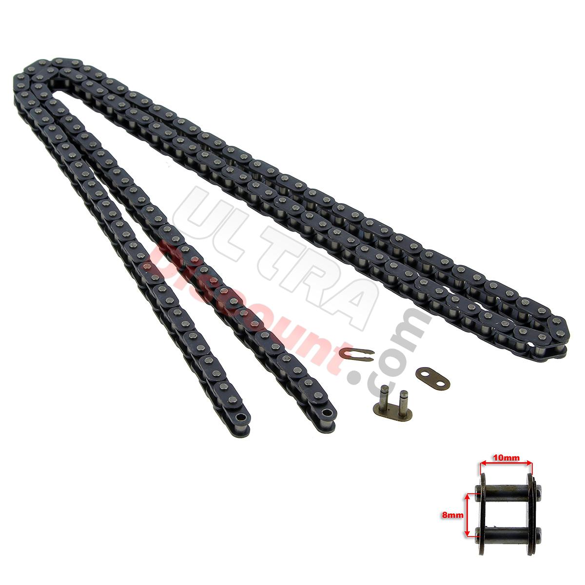 Catena rinforzata 72  Grandi Maglie (tipo TF8), Ricambi mini quad