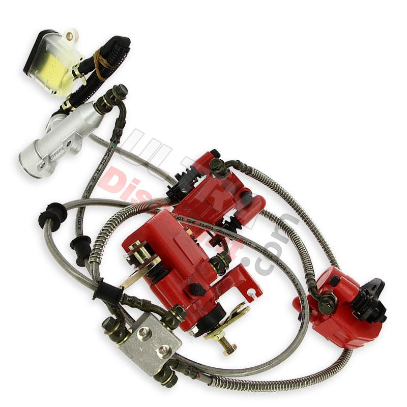 Kit completo freni idraulici per Quad Shineray 250cc ST-9E (rifiniture racing), Ricambi quad 250cc STIXE ST9E